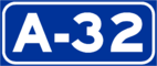 Autovía A-32 shield}}