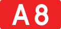 Autostrada A8 shield}}