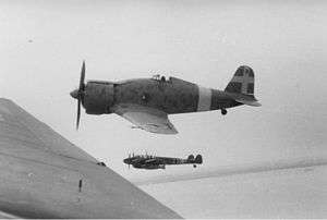 a single-engined monoplane in flight
