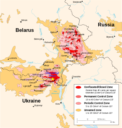 Located in northern Kyiv Oblast, which is to the north of Kyiv in Ukraine, bordering Belarus
