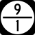 West Virginia County Road 9/1 route marker
