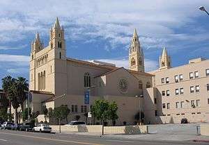 A photo of the First Baptist Church, in Los Angeles