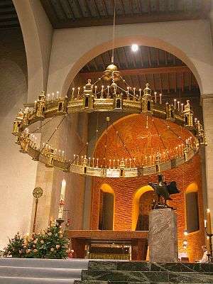 Chandelier in a church