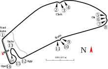 Track layout of the Hockenheimring