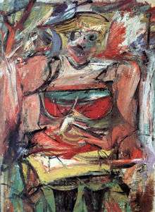 Abstract woman painting.