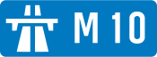 M10 motorway shield